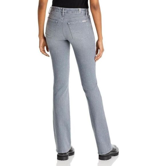 7 For All Mankind Women's Sz 28 Gray Kimmie Mid Rise Bootcut Denim Jeans - Picture 13 of 13